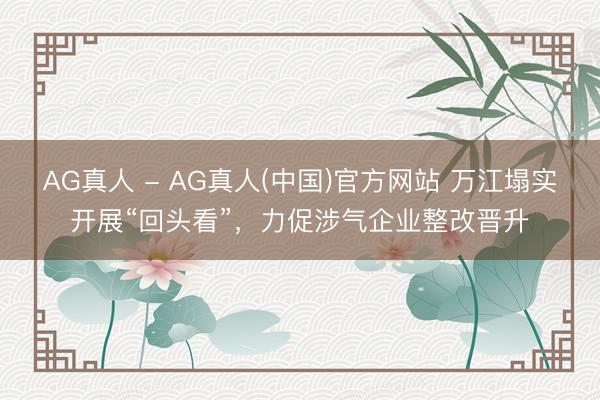 AG真人 - AG真人(中国)官方网站 万江塌实开展“回头看”，力促涉气企业整改晋升